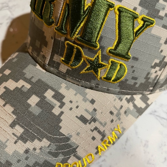 Proud Army Dad Cap Green Camo - Picture 4 of 5